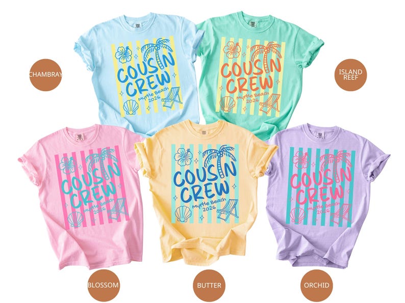 Custom Cousin Crew Shirts, Cousin Vacation Shirt, Cousin Trip, Cousin Beach Trip Shirts, Summer Vacation Shirt, Cousin Family Beach Shirt