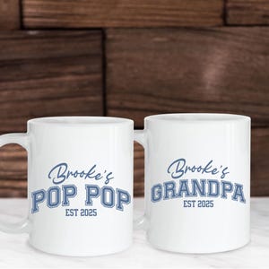 Personalized Pop Pop Mug, Pop Pop Birthday Gift, Personalized Pop Pop Gifts, Pop Pop Personalized Fathers Day Gift for Pop Pop Coffee Mug