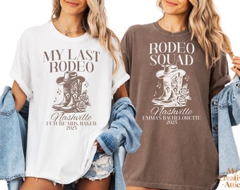 Personalized Nashville Bachelorette Shirts, Girls Trip Tee, Bridesmaid Group Shirt, Bridal Wedding Party T-Shirt, Weekend, Matching Shirt