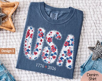 USA 250th Anniversary Shirt, USA 250 Shirt, Semiquincentennial T-Shirt, Usa Comfort Colors Usa 4th of July Shirt 250 Usa Tees 250 Years