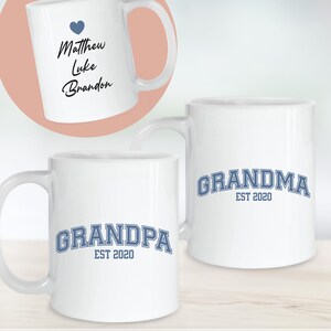 Custom Coffee Mug Grandpa Gifts for Fathers Day Personalized Grandpa Gift with Grandkids Names Gift from Grandkids Grandpa, Grandfather Mug