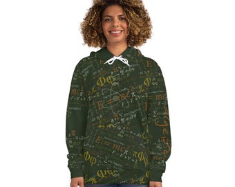 Sweat à capuche Mathematical Wisdom, cadeau douillet pour les amateurs de mathématiques, conception d'algèbre et de philosophie, vêtements éducatifs, sweat-shirt à capuche unique