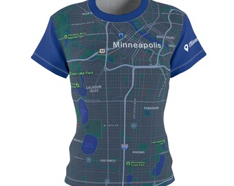 T-shirt pour femme FONCÉ Twin Cities