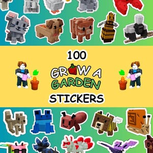 Digital Stickers for Gardening, Grow a Garden Set, Printable Stickers ...