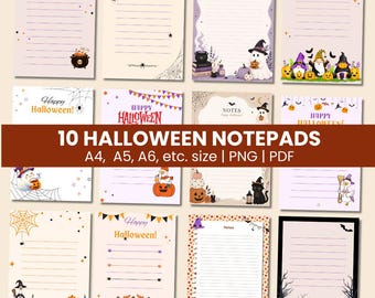 Halloween Notepad, Spooky To-Do List Pad, Small Desk Memo