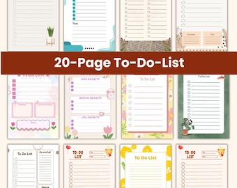 Printable To-Do List, Minimalist Daily Planner, A4 A5, Instant Download