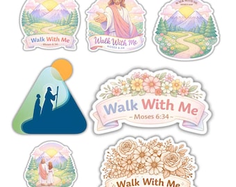 2027 LDS Youth Theme Stickers, Walk With Me, Religious Stickers
