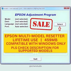 Epson Drucker Anpassung Programm: UnlimitedResetter (Digitaler Download