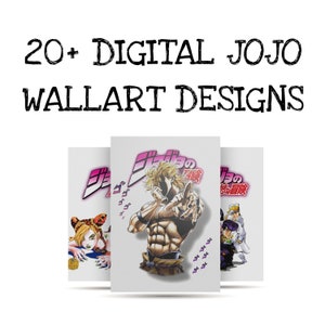 Jojo Posters 20+ pack | jojo anime art | Anime Wall print painting |jojo posters |jojo and dio | Manga Art | anime decoration | digital art
