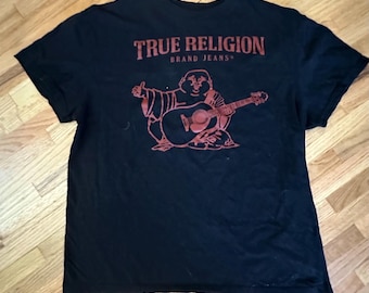 TRUE RELIGION x Loungewear Buddha Logo T-shirt met korte mouwen herenmaat L, zwart