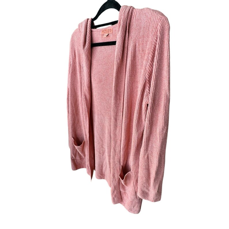 BAREFOOT DREAMS x Womens Cozy Chic Ulta Lite Coral Pink Duster Sweater Robe L image 2