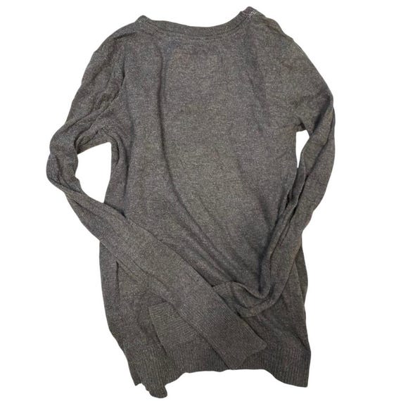 Abercrombie and Fitch Ruffle Open Front Grey Card… - image 2