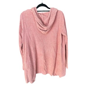 BAREFOOT DREAMS x Womens Cozy Chic Ulta Lite Coral Pink Duster Sweater Robe L image 3