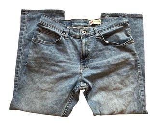 Calça jeans feminina WRANGLER x Slim Straight azul, tamanho 31x30