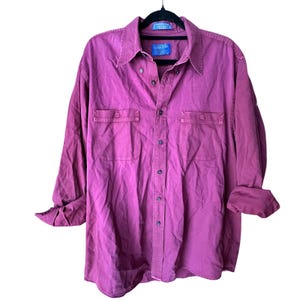 PENDLETON x Shirt Men's L Red 100% Cotton Long Sleeve Button Down Western Ranch image 1