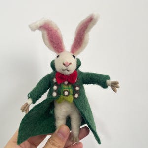 Handgefertigte Filz Fertigprodukte/Filz Hase/Weihnachts Ornamente/Weihnachtsbaum Dekoration/Geschenke/Weihnachten
