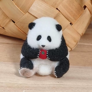 Handgefertigte Filz Produkte/Filz Panda/Weihnachtsschmuck/Weihnachtsbaum Dekoration/Geschenke
