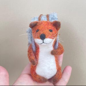 Handmade felt finished / felt backpack little fox / fox / Christmas ornaments / Christmas tree decoration / gifts