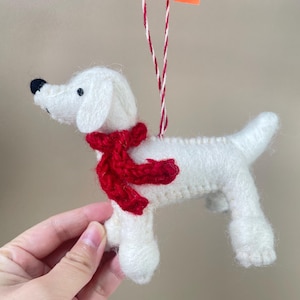 Handgefertigte Filz Produkte/Filz Pudel/Schlüsselanhänger/Weihnachtsschmuck/Weihnachtsbaum Dekoration/Geschenke