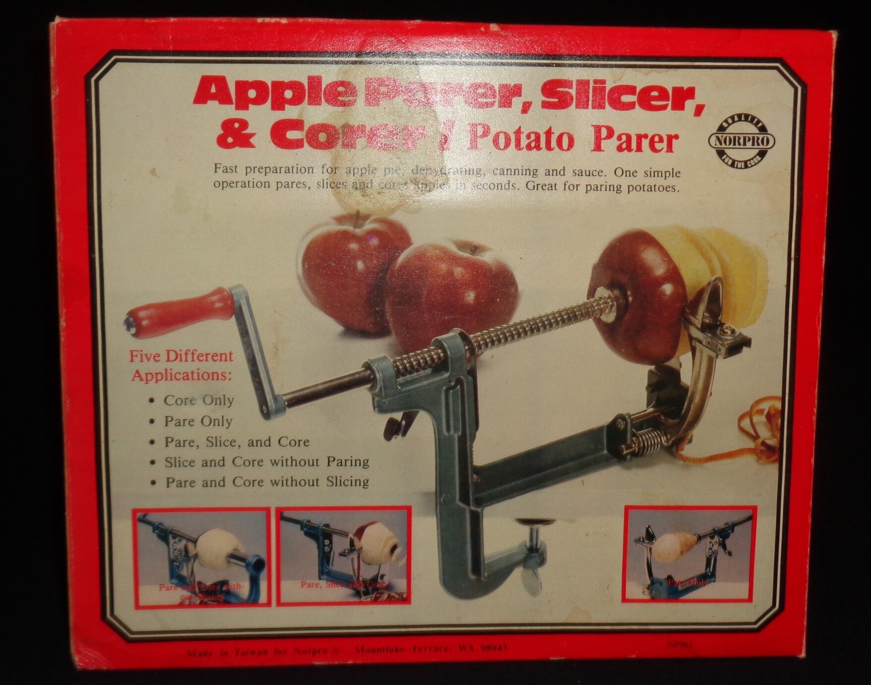 apple peeler and corer