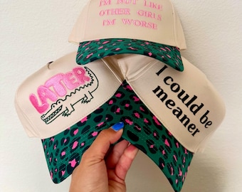 Cheetah Bill Baseball Hat | Embroidered Cotton Cap | "I Could Be Meaner"