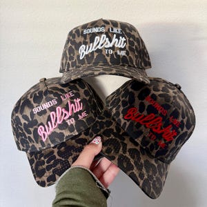 Red Cheetah Trucker Hat - Etsy display picture 2