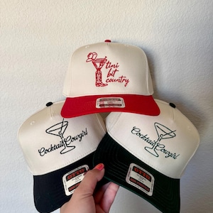 Cocktail Cowgirl Baseball Hat | Tini Bit Country Embroidered Cap