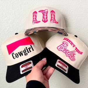 Cowgirl Baseball Hat | Honky Tonk Barbie, Boots