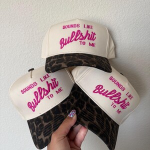 Cheetah bill baseball hat | Cowgirl | Bad Hair Day Hat | I could be meaner hat | embroidery | Gameday Hat | Cheetah I could be meaner hat BS