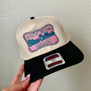 Blue Collar Wife Trucker Hat | Embroidered Cap Dollar