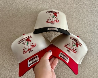 Cowgirl Country Club Embroidered Trucker Hat
