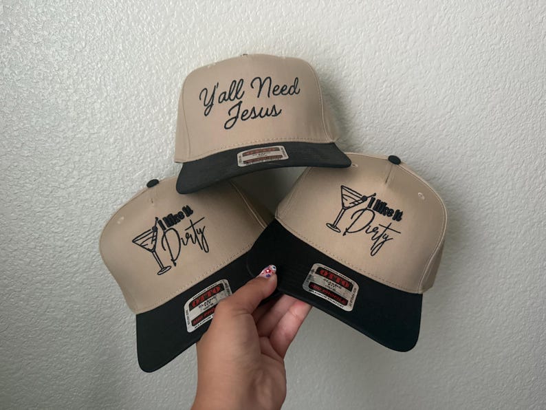 Embroidered Baseball Hat | Funny Slogan Hat Dirty