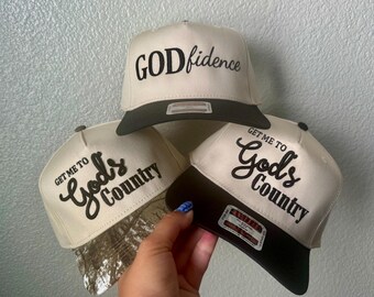 GODfidence Baseball Hat | Gods Country, Embroidered