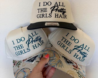Girls hair Baseball Hat | Hairstylist | Hair girl | Baseball Hat | Hair | Trendy Hat | Pretty girls Hat |