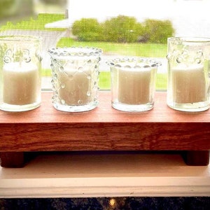 Mahogany Wood Riser- Handmade Pedestal To Enhance Home Decor - Food Safe