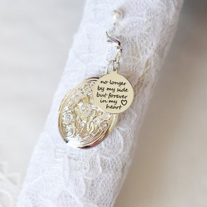 no longer by my side but forever in my heart pet locket, pet memorial photo locket for wedding