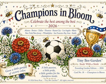 Soccer Card, Champions in Bloom