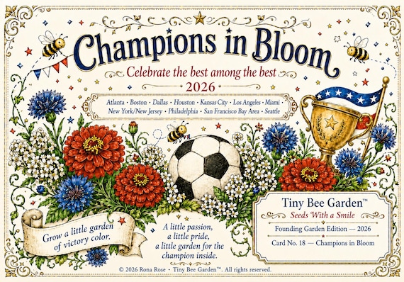 Soccer Card, Champions in Bloom