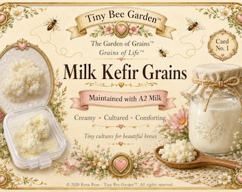 Live Milk Kefir Grains with Detailed Instructions — Active Starter Culture for Homemade Kefir