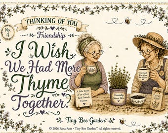 Friendship Card, Long Distance Keepsake, Thinking of You Gift