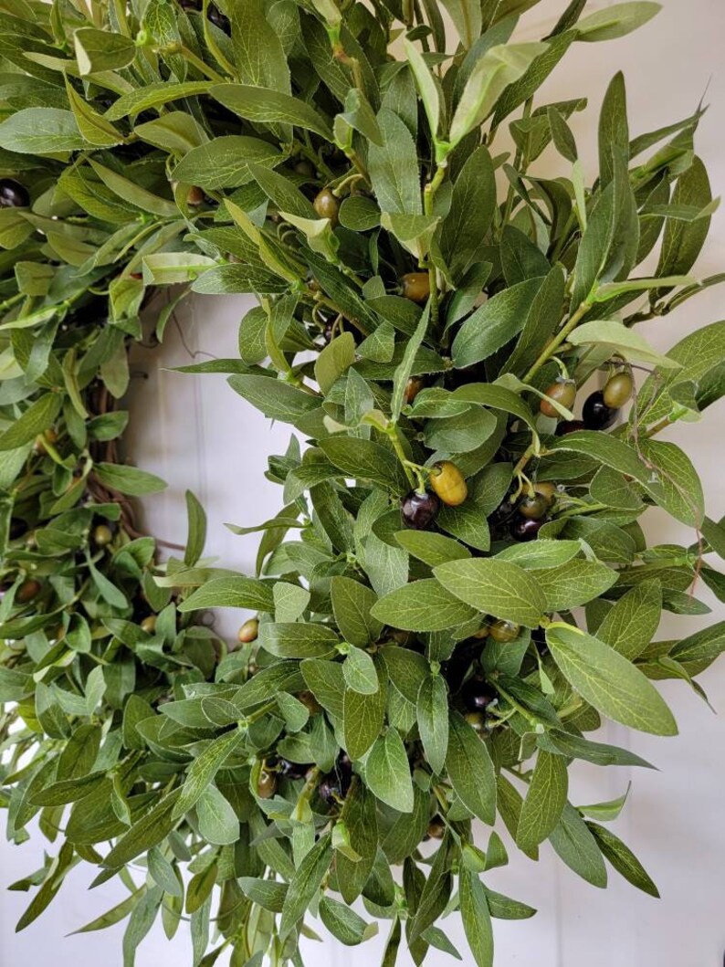 Olive Branch Wreath..kitchen Wreath..wall Decor..botanical Etsy