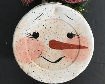 Bonhomme de neige vintage Egg Poacher Pan