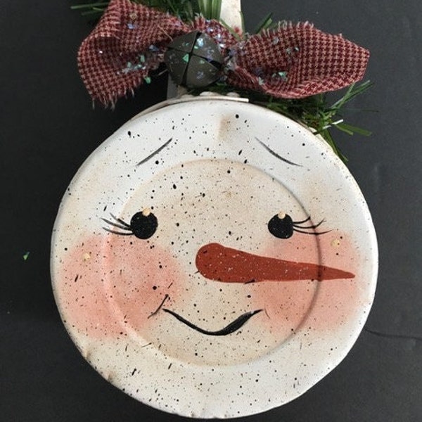 Snowman Vintage Egg Poacher Pan