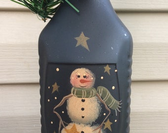 Motif de peinture de bonhomme de neige