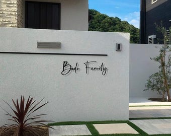 Letrero con nombre de casa, letrero con apellido, placa exterior con nombre de casa, placa con apellido, letreros para casa, letrero tradicional con nombre de casa, letrero personalizado