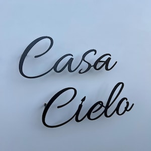 Metal House Number Sign, Outdoor House Name Plaque, Street Name Sign, Casa Name Sign, Villa Name Sign, Custom Metal Sign, Outdoor House Sign