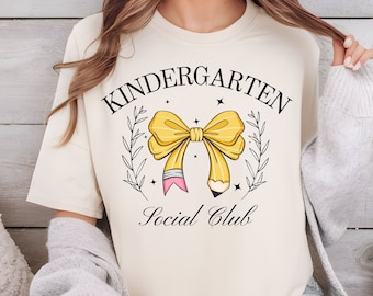 Kindergarten Grade Social Club PNG, Teacher Croquette PNG, Back to School PNG, Teacher Team Shirts, Teacher Sublimation, digital download