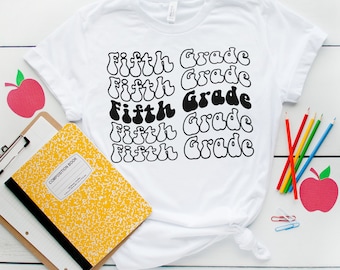 Fifth Grade SVG, PNG, DXF, 5th Grade svg,  5th grade shirt, Back to School svg, Teacher shirt, Matching Team Teacher Shirt, digital download