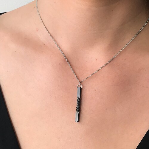 6th Anniversary Heart Necklace Iron Jewelry Necklace Etsy