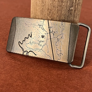 individuell handgefertigte Bronze Gürtelschnalle, personalisierte Geschenk mit Gravur
